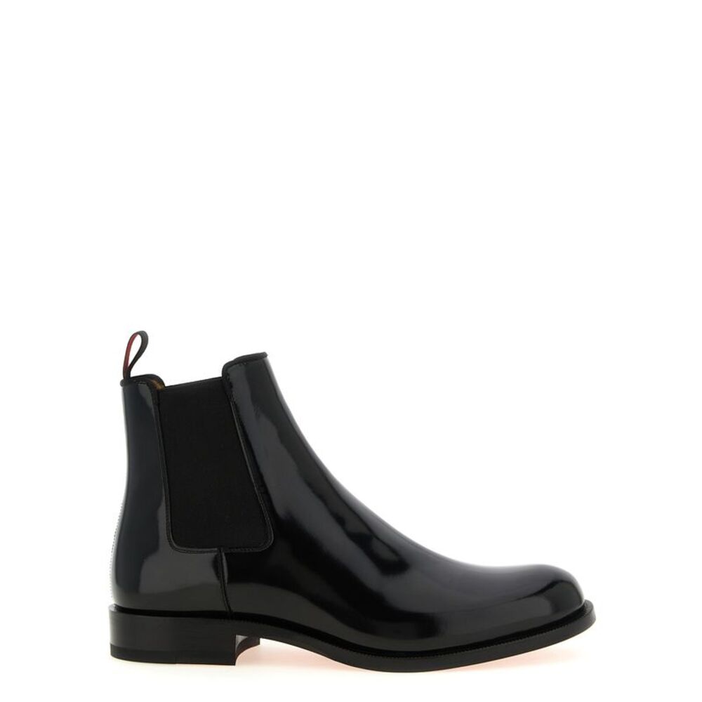 Christian Louboutin Black Calfskin Chelsea Men's Boots